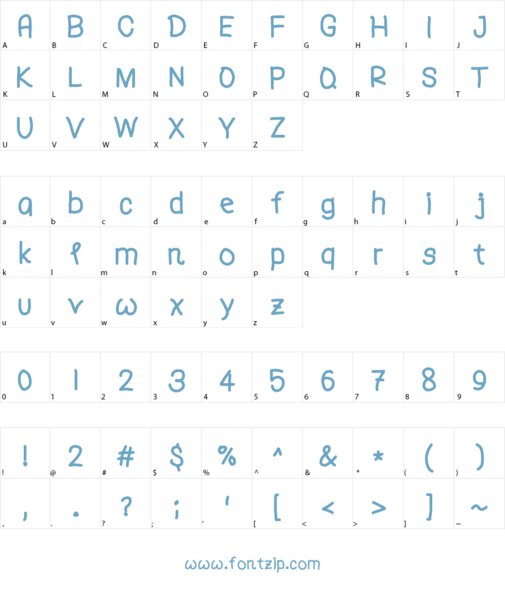 FREE YOURSELF Font Character